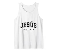 Jesus ES El Re'y Cristiana Fe Religiosa Regalo Débardeur