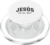 Jesus ES El Re'y Cristiana Fe Religiosa Regalo PopSockets PopGrip pour MagSafe