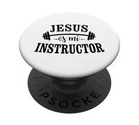 Jesús ES tu Protector, Believer Faith God Cross Quotes PopSockets PopGrip Adhésif