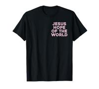 Jésus Espoir du Monde Écriture chrétienne Religion Baptême T-Shirt