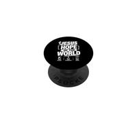 Jésus Espoir du Monde Foi chrétienne Dieu Religieux PopSockets PopGrip Adhésif
