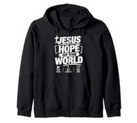 Jésus Espoir du Monde Foi chrétienne Dieu Religieux Sweat à Capuche