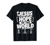 Jésus Espoir du Monde Foi chrétienne Dieu Religieux T-Shirt