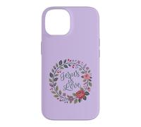 Jésus est Amour chrétien avec Couronne Coque pour iPhone 14