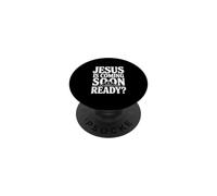 Jésus est bientôt prêt ? Message chrétien fidèle PopSockets PopGrip Adhésif