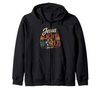 Jésus est la lumière du Monde Jean 8:12 Sweat à Capuche