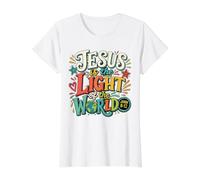 Jésus est la lumière du Monde Jean 8:12 T-Shirt Graphique avec Valeur