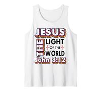 Jésus est la lumière du Monde Noël chrétien Débardeur