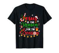 Jésus est la raison de la saison arbre de Noël religieux T-Shirt