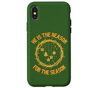 Jésus est la Raison de la Saison Christian Merry Christmas Coque pour iPhone X/XS