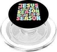 Jésus est la Raison de la Saison de la résurrection chrétienne PopSockets PopGrip pour MagSafe