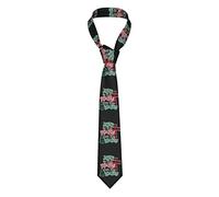Jésus est la raison de la saison de Noël Cravate en soie pour homme avec motif animal - Costume cadeau - Cravate de mariage - Ensemble de mouchoirs - Boutons de manchette d'affaires tissés - Ensemble