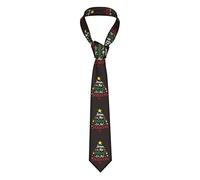 Jésus est la raison de la saison de Noël Cravate en soie pour homme avec motif animal - Costume cadeau - Cravate de mariage - Ensemble de mouchoirs - Boutons de manchette d'affaires tissés - Ensemble