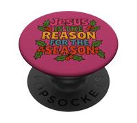Jésus est la Raison de la Saison de Noël PopSockets PopGrip Adhésif