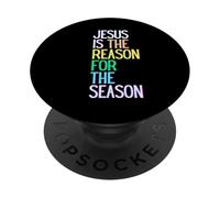 Jésus est la Raison de la Saison : Dimanche de Pâques, Homme, Femme PopSockets PopGrip Adhésif