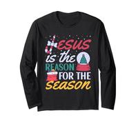 Jésus est la Raison de la Saison Joyeux Noël Christian Manche Longue