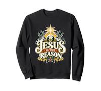 Jésus est la Raison pour laquelle la crèche de Noël chrétienne Foi Sweatshirt