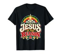 Jésus est la Raison pour laquelle la crèche de Noël chrétienne Foi T-Shirt Graphique avec Valeur