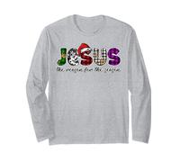 Jésus est la Raison pour laquelle Les chrétiens Aiment la crèche de Noël Manche Longue