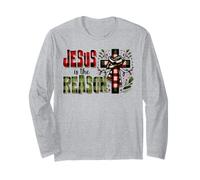 Jésus est la Raison pour laquelle Les chrétiens Aiment la crèche de Noël Manche Longue