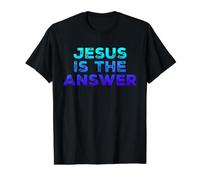 Jésus est la réponse T-Shirt Graphique avec Valeur, Homme, Noir, XL