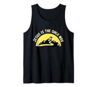 Jésus est la Seule Voie de Traverser Le Chemin de la Montagne Foi chrétienne Débardeur