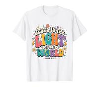 Jésus est Le Camp de Conception du ministère chrétien de la Jeunesse légère T-Shirt Graphique avec Valeur, Homme, Blanc, M