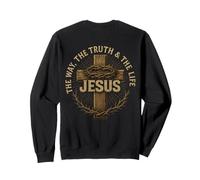 Jésus est Le Chemin : Croix chrétienne Sweatshirt