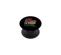 Jésus est Le Chemin de la vérité et de la Vie chrétienne rétro PopSockets PopGrip Adhésif