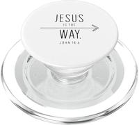 Jésus Est Le Chemin John 14:6 Moderne Chrétien PopSockets PopGrip pour MagSafe