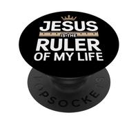 Jésus est Le souverain de ma Vie PopSockets PopGrip Adhésif
