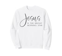 Jésus est l'étoile Brillante du Matin, Pâques, Jésus, Noël Sweatshirt