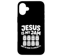Jésus est ma Confiture et Je suis Ici pour Diffuser la Bible chrétienne Coque pour iPhone 16 Plus
