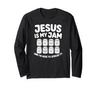 Jésus est ma Confiture et Je suis Ici pour Diffuser la Bible chrétienne Manche Longue