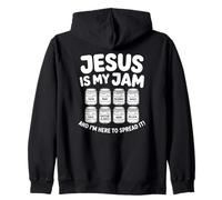 Jésus est ma Confiture et Je suis Ici pour Diffuser la Bible chrétienne Sweat à Capuche
