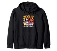 Jésus est ma Confiture et Je suis Ici pour Diffuser Un Verset de la Bible chrétienne Sweat à Capuche