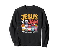 Jésus est ma Confiture et Je suis Ici pour Diffuser Un Verset de la Bible chrétienne Sweatshirt