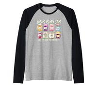 Jésus est ma Confiture et Je suis là pour la Diffuser en Tant Que chrétien Manche Raglan