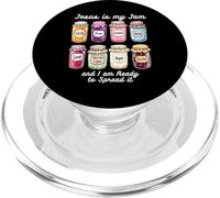 Jésus est ma Confiture et Je suis là pour la Diffuser en Tant Que chrétien PopSockets PopGrip pour MagSafe