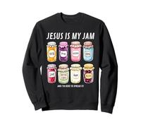 Jésus est ma Confiture et Je suis là pour la Diffuser en Tant Que chrétien Sweatshirt