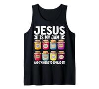 Jésus est ma Confiture et Je suis là pour Le Diffuser avec Un Jeu de Mots Amusant Débardeur