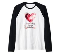 Jésus est ma Foi chrétienne pour Toujours, Mon cœur d'amour Manche Raglan