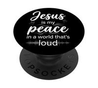 Jésus est ma Paix, Foi chrétienne PopSockets PopGrip Adhésif