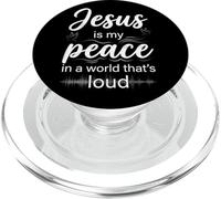 Jésus est ma Paix, Foi chrétienne PopSockets PopGrip pour MagSafe