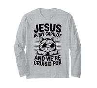 Jésus est Mon copilote et Nous naviguons pour Les Chats Manche Longue