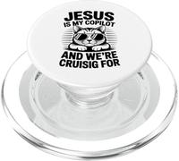 Jésus est Mon copilote et Nous naviguons pour Les Chats PopSockets PopGrip pour MagSafe