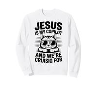 Jésus est Mon copilote et Nous naviguons pour Les Chats Sweatshirt
