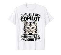 Jésus est Mon copilote, Nous naviguons pour Chats, Bible Amusante T-Shirt