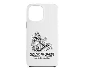 Jésus est Mon copilote Une Conduite chrétienne Amusante Coque pour iPhone 13 Pro Max