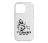 Jésus est Mon copilote Une Conduite chrétienne Amusante Coque pour iPhone 14 Pro Max